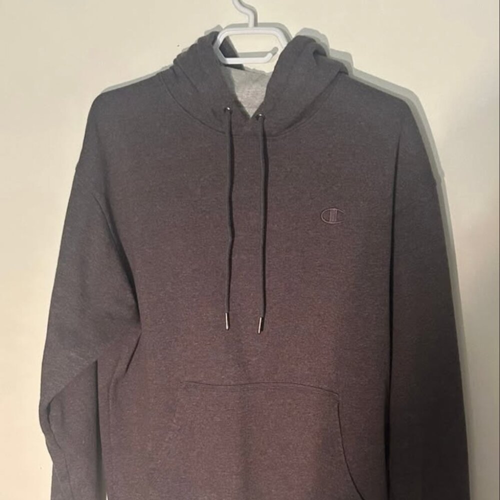 Champion gray hoodie sweater